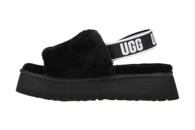 UGG Disco Slide Sandalen Hausschuhe schwarz 1112258