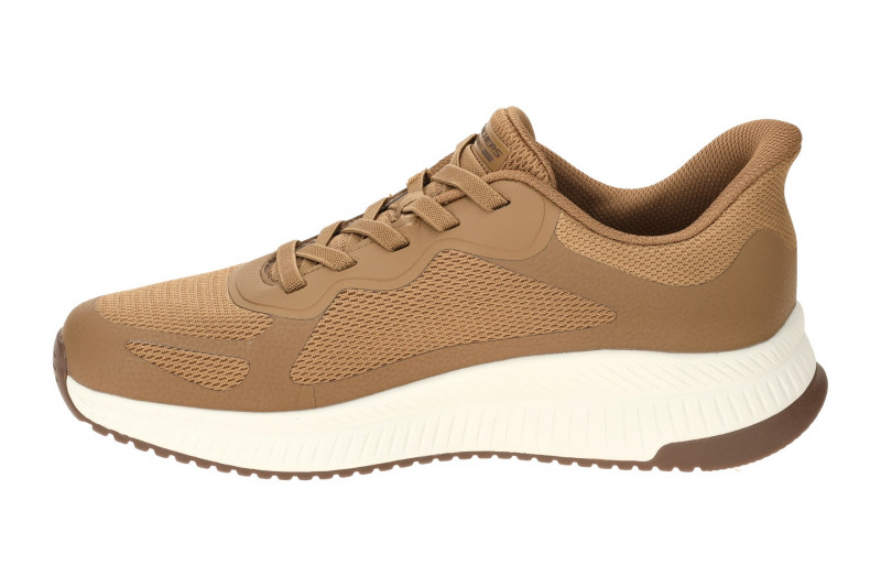 Skechers Bobs Squad Schuhe braun Slip Ins Herren 118423