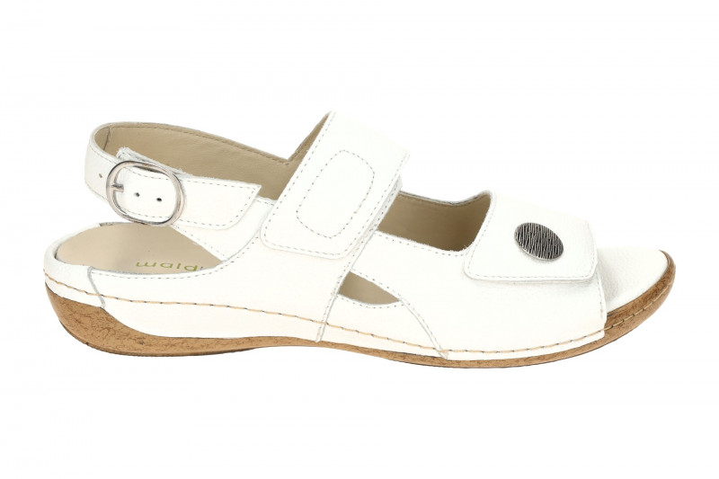 Waldläufer Heliett Sandale weiß Glattleder H-Weite 342002