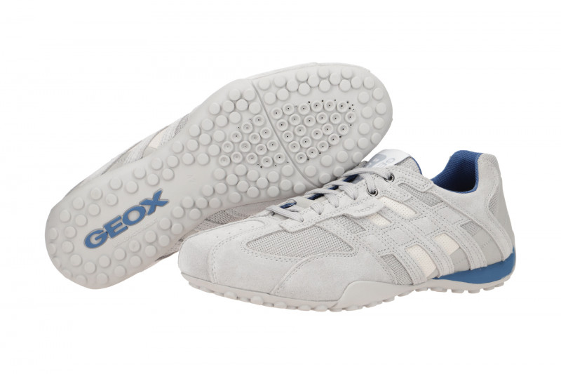 Geox Snake Schuhe hellgrau blau U4207K