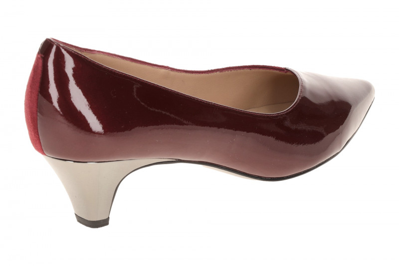 Peter Kaiser Pumps rot bordo Kitten Heel Lack 72441