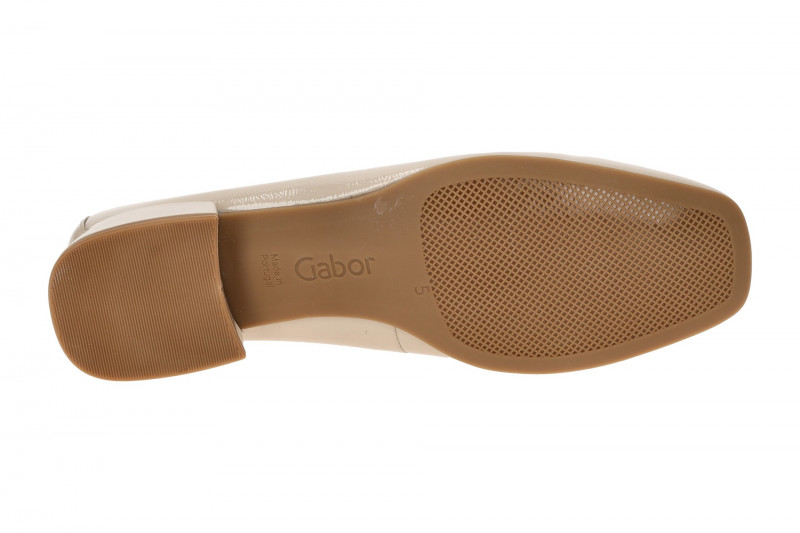 Gabor Schuhe Slipper beige desert Lack 45.260.92