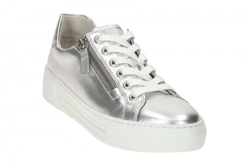 Gabor comfort Sneaker Schuhe silber grau 66.465.10