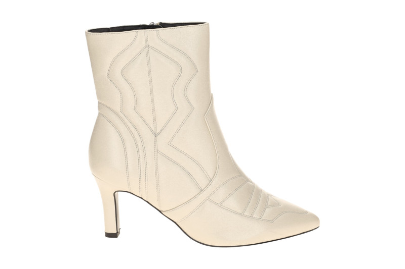 Peter Kaiser Stiefelette weiß offwhite Nappa Stepp Nähte 75333