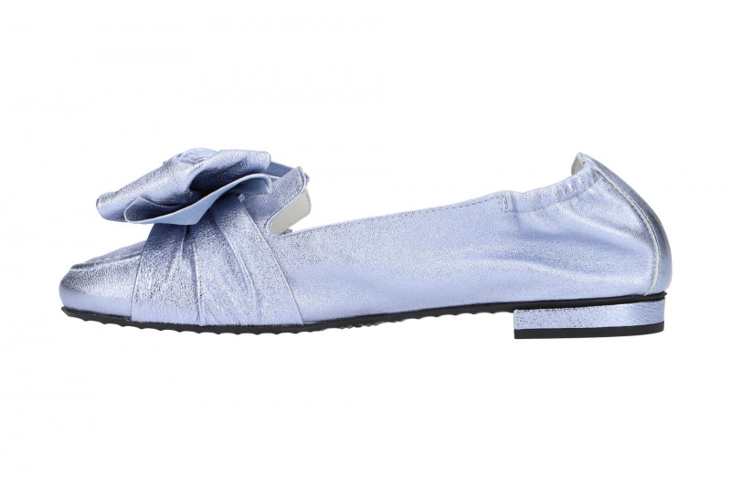 K&S Malu Ballerinas sky blau metallic