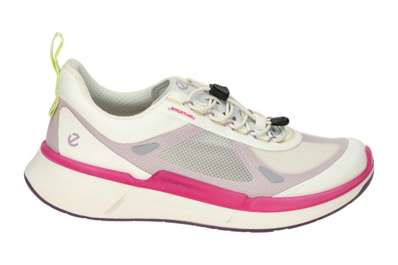 ecco Biom 2.2 Sneaker Schuhe weiß pink Damen Gummizug 830873