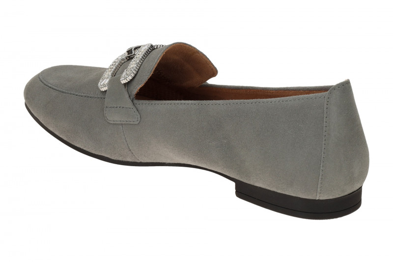 Gabor Schuhe Slipper grau silber 65.210.19