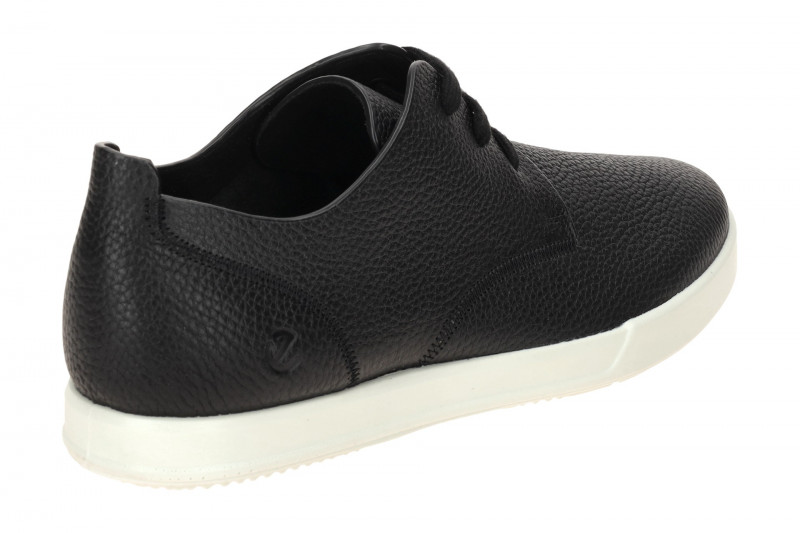 Ecco Leisure Schuhe schwarz Herren Leder Sneakers 538804