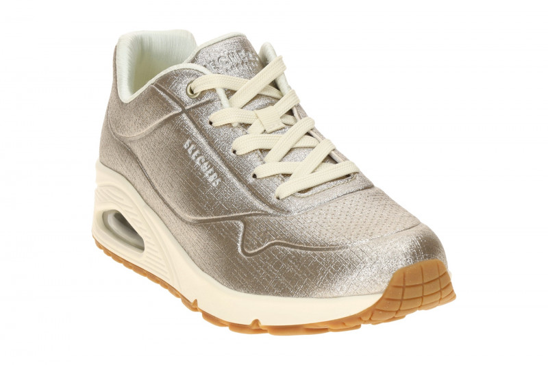 Skechers Uno Sneakers beige Glitzer metallic 177859