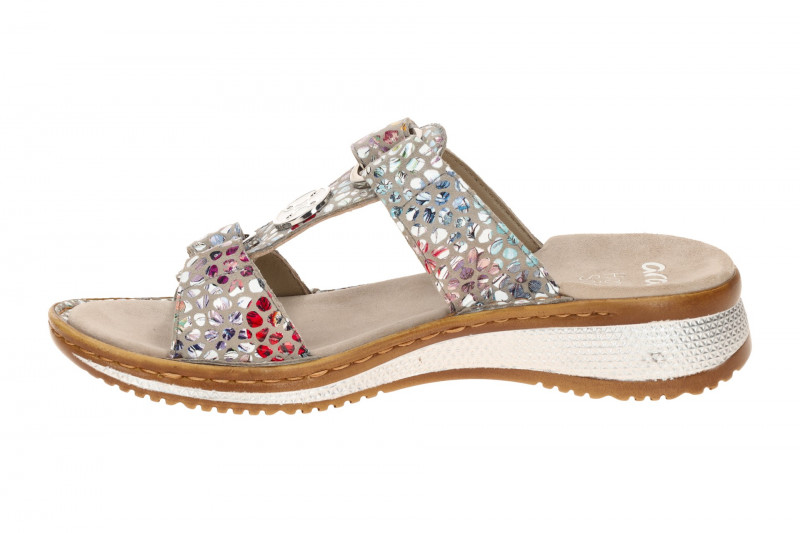 ara Hawaii Steg Pantolette grau bunt Konfetti 12-29003
