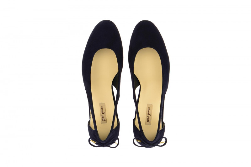 Paul Green Ballerina Schuhe blau 3553-012