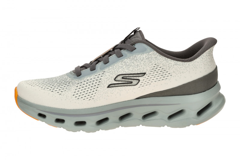 Skechers Go Walk Schuhe Slipper beige grün Slip Ins 217017