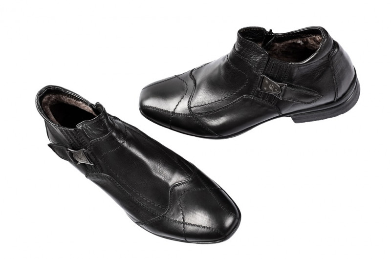 Bello Carezza Stiefelette in schwarz mit Schaffell D222