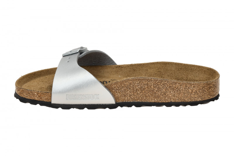 Birkenstock Madrid Pantolette silber grau SCHMAL 40413