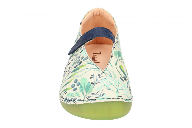 Think Kapsl Schuhe weiß grün Mary-Jane
