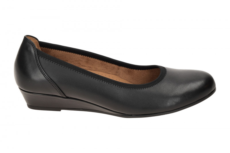 Gabor comfort Keil Pumps schwarz Glattleder 02.690.57