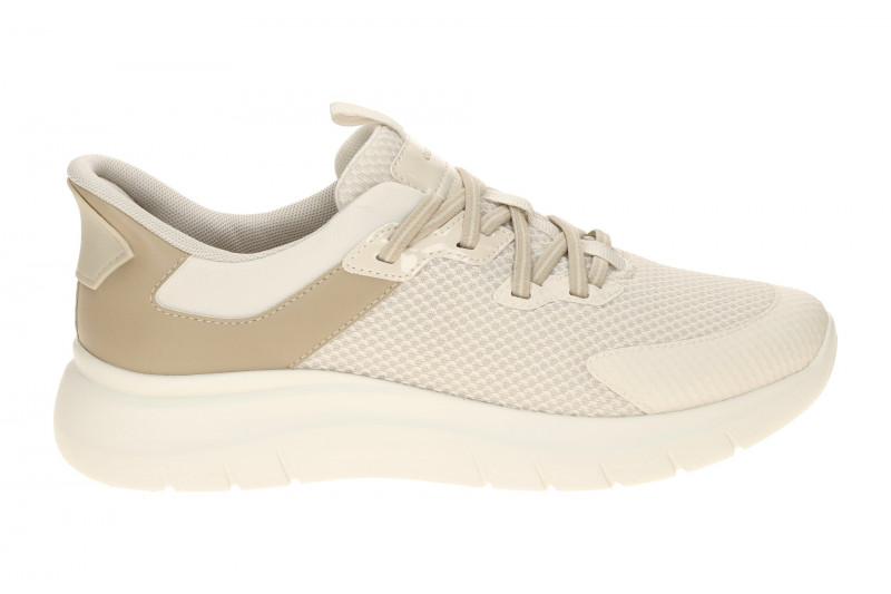 Geox Plummery Schuhe Slipper beige papyrus Damen FASTin D670JB