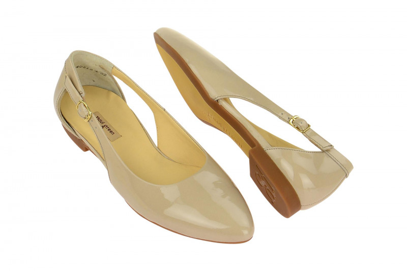 Paul Green Ballerinas Slipper beige Lack 3254