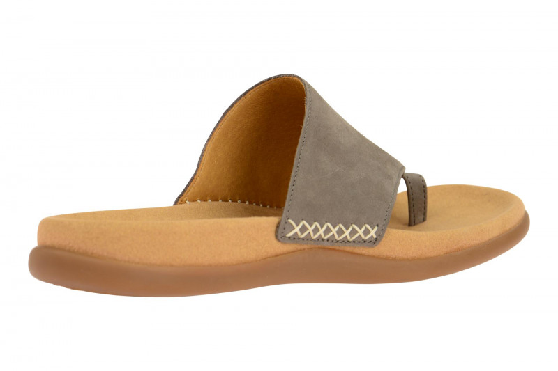 Gabor Zehentrenner Pantolette grau fumo