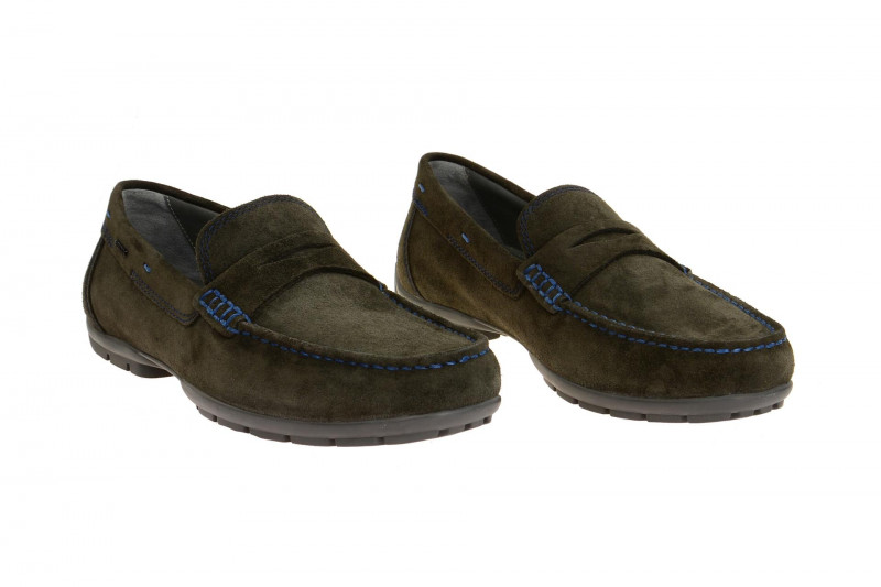 Geox Monet Mokassin Slipper grau mud