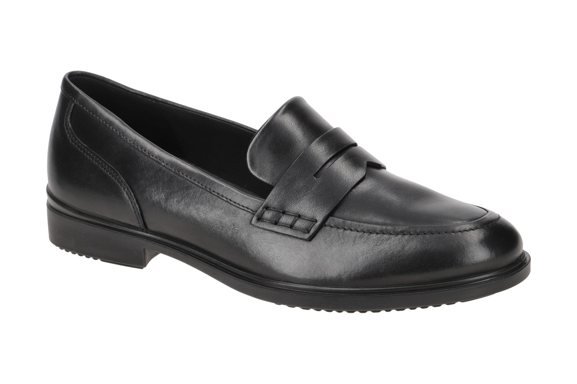 Ecco Dress Classic Slipper Loafer Schwarz 209803 Schuhhaus Strauch