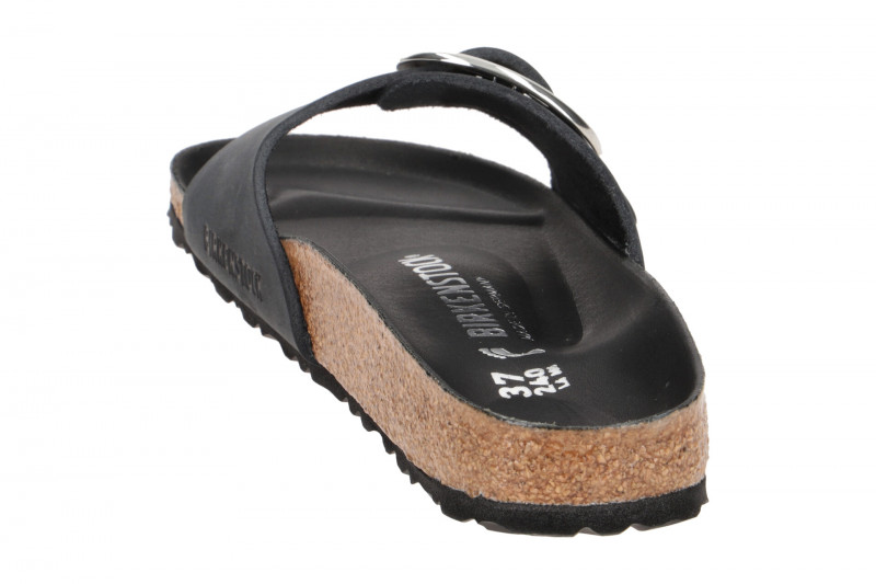 Birkenstock Madrid Big Buckle Pantolette schwarz SCHMAL 1006523