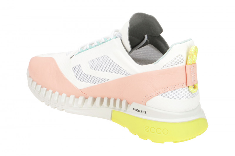 Ecco Zipflex Schuhe weiß rose Damen Sneaker 834803