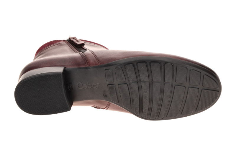 Gabor Stiefelette rot bordo H-Weite 8031.02.005
