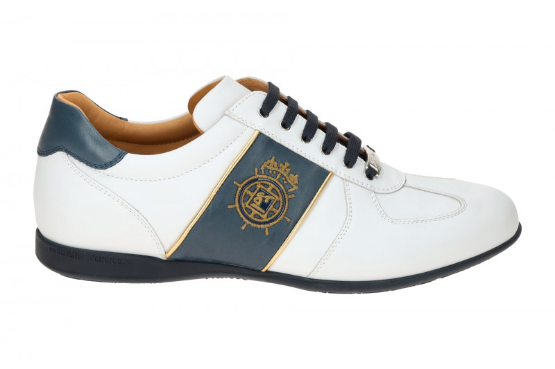 Galizio Torresi Sneakers Schuhe weiß blau gold 310300