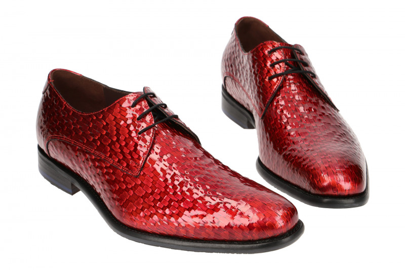 Floris van Bommel Schuhe rot Lack 18123