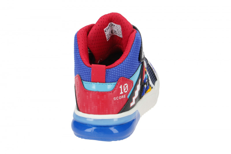 Geox Grayjay Kinder Schuhe blau rot Basketball J269YB