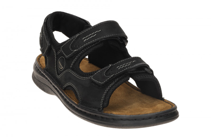 Josef Seibel Herren Sandale Franklyn schwarz