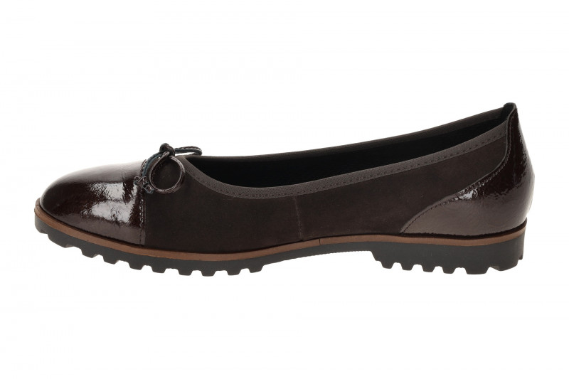 Gabor Ballerina braun Lack Velour 74.100.18