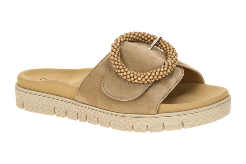 Gabor Pantolette sand beige Velour 83.745.14