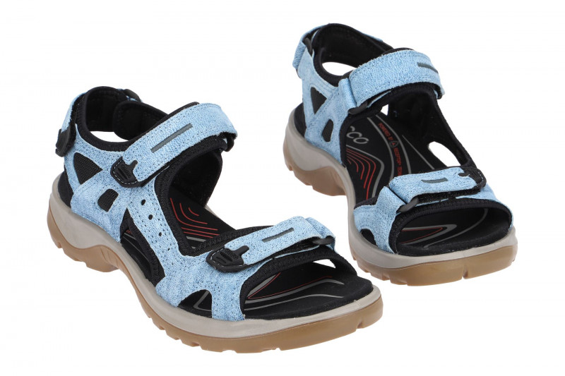 Ecco Offroad Damen Sandale hellblau indigo