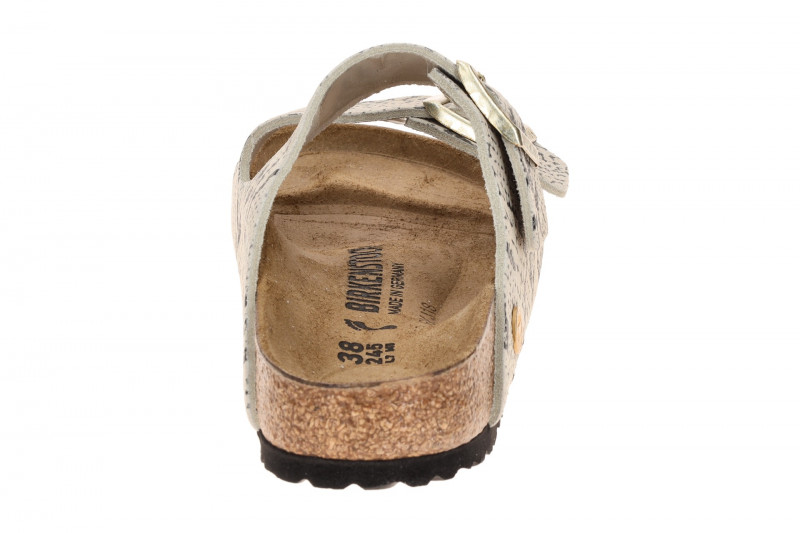 Birkenstock Arizona Rivet LOGO Pantolette grau Snake SCHMAL 1033065