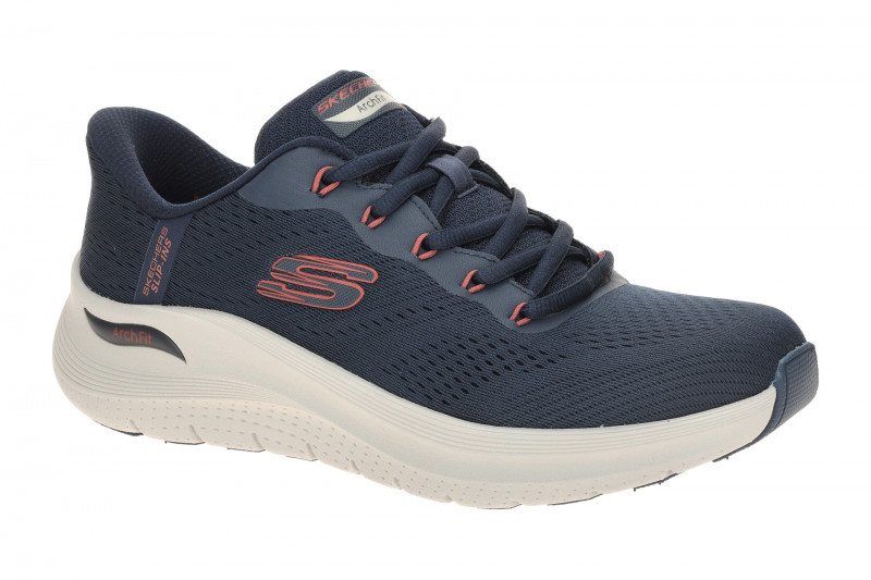 Skechers Arch Fit Herren Schuhe blau navy Slip Ins 232712
