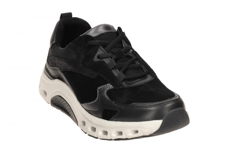 Gabor RollingSoft Schuhe schwarz gelochte Sohle 76.986.47