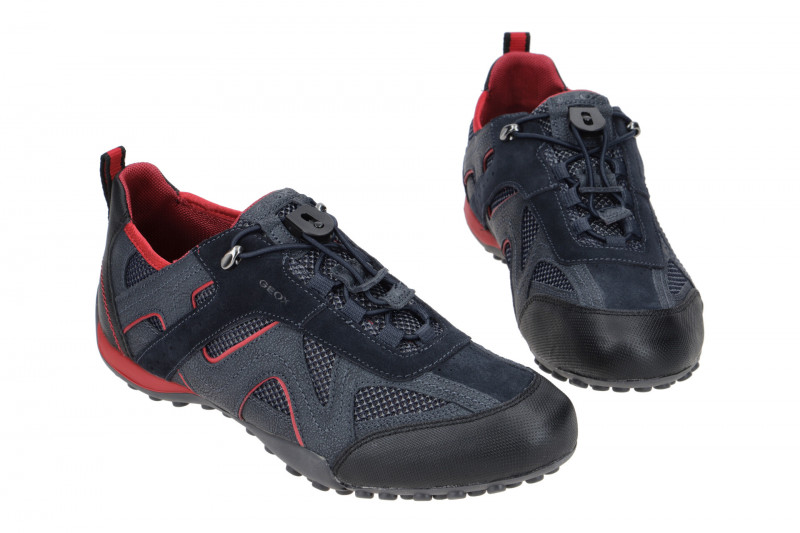 Geox Snake Sneaker Schuhe blau rot U2507B