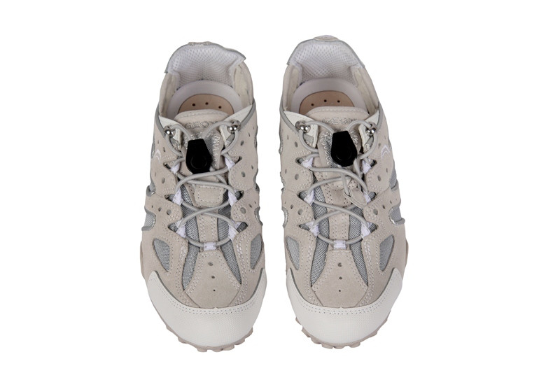 Geox Snake V Schuhe weiß beige Damen Sneaker