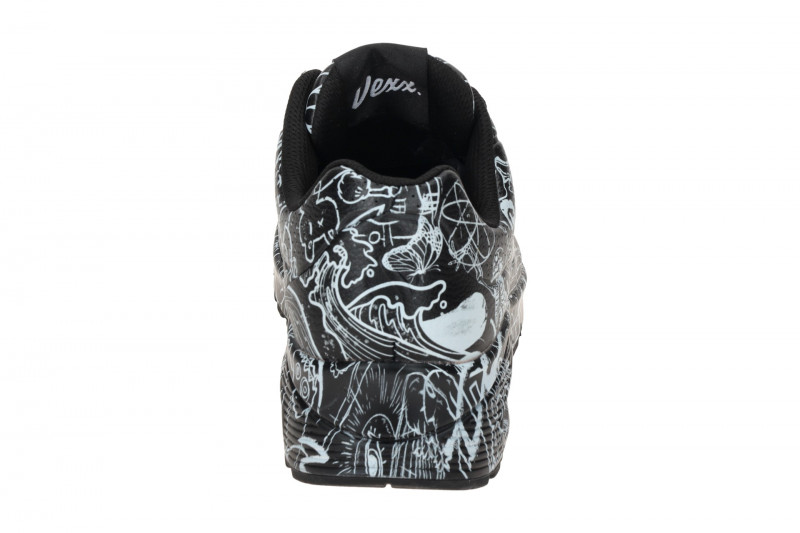Skechers Uno Schuhe schwarz Vexx Doodle weiß 177972