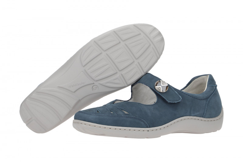 Waldläufer Henni Mary-Jane Schuhe blau jeans 496309