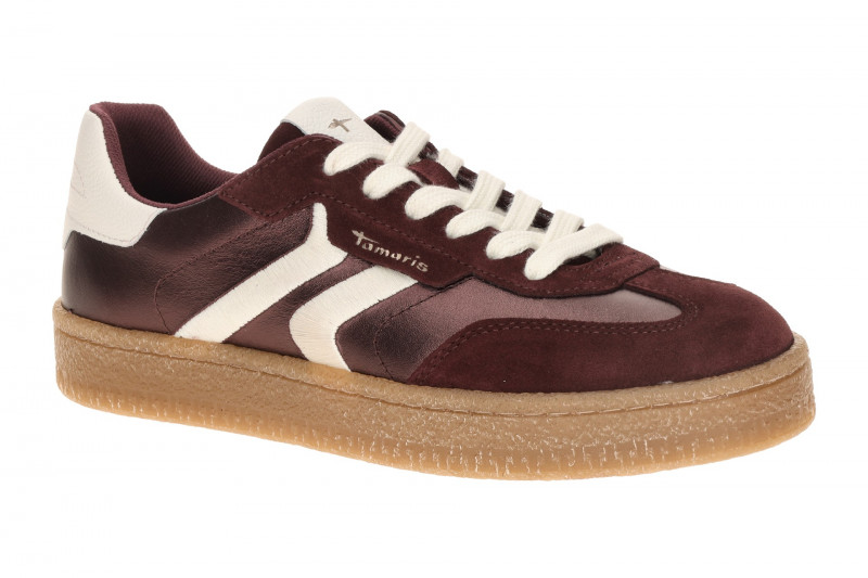 Tamaris Schuhe Sneaker rot metallic 23723