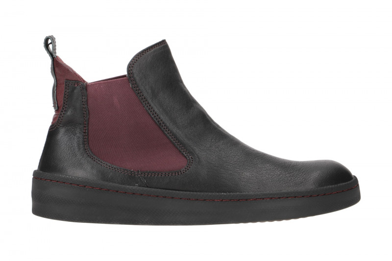 Think Kumi Stiefelette Chelsea Boots schwarz rot 867