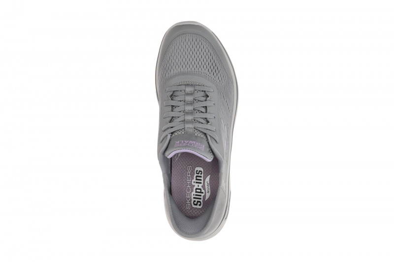 Skechers Go Walk Arch Fit Schuhe grau lila SLIP-INS 125319
