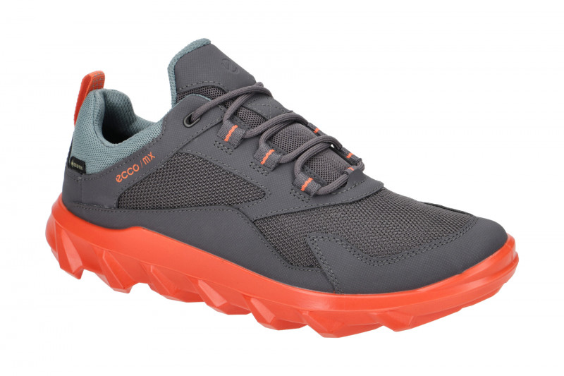 Ecco MX Schuhe Sneaker grau orange Gore-Tex