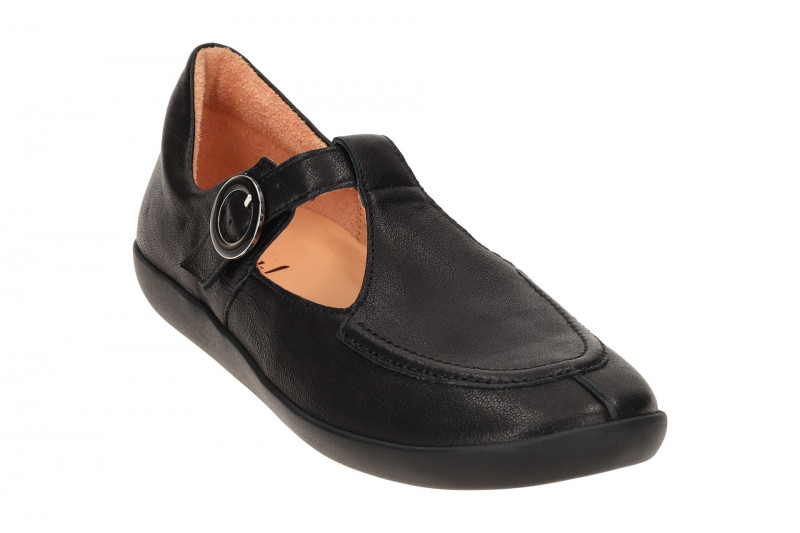 Think Nature Schuhe Slipper schwarz Klett 1116