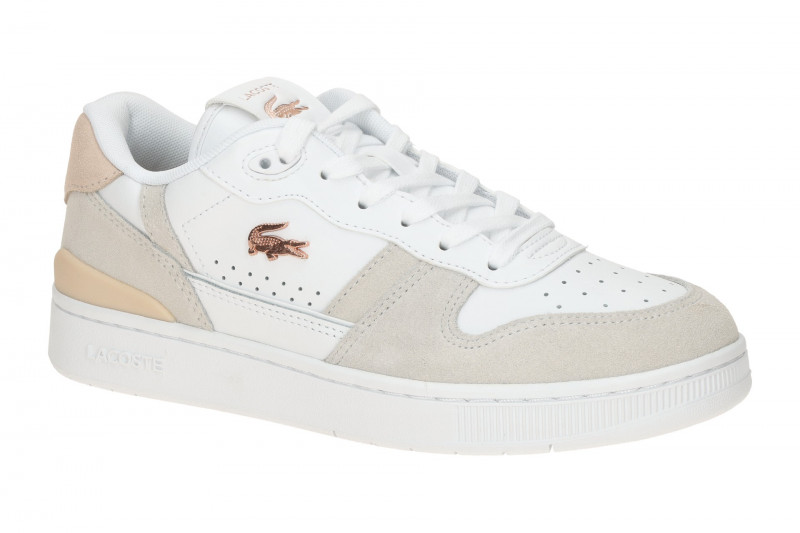 Lacoste T-Clip Set Schuhe Sneakers weiß rosa Damen 0043