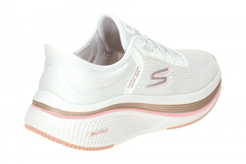 Skechers Go Run Elevate Sport Schuhe Slipper weiß Slip-In 129006
