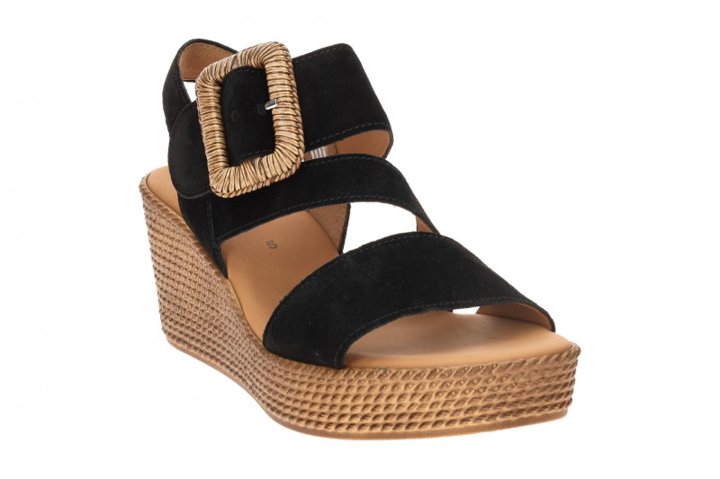 Gabor Wedges Keil Sandale schwarz 84.771.17